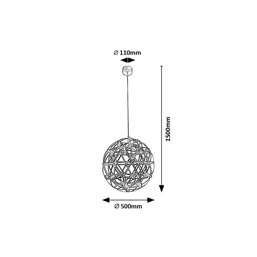 Rabalux - LED Żyrandol na lince LED/16W/230V 3000K chrom błyszczący