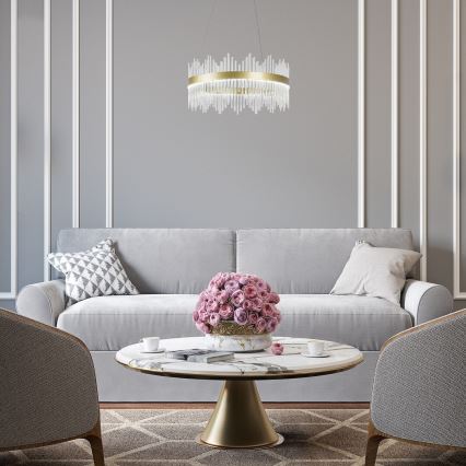 Rabalux - LED Żyrandol na lince LED/36W/230V 3000/4000/6000K złoty
