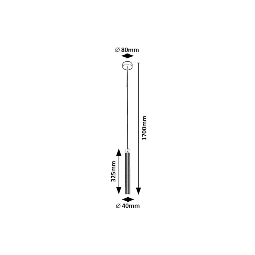 Rabalux - LED Żyrandol na lince LED/10W/230V 4000K czarny/złoty