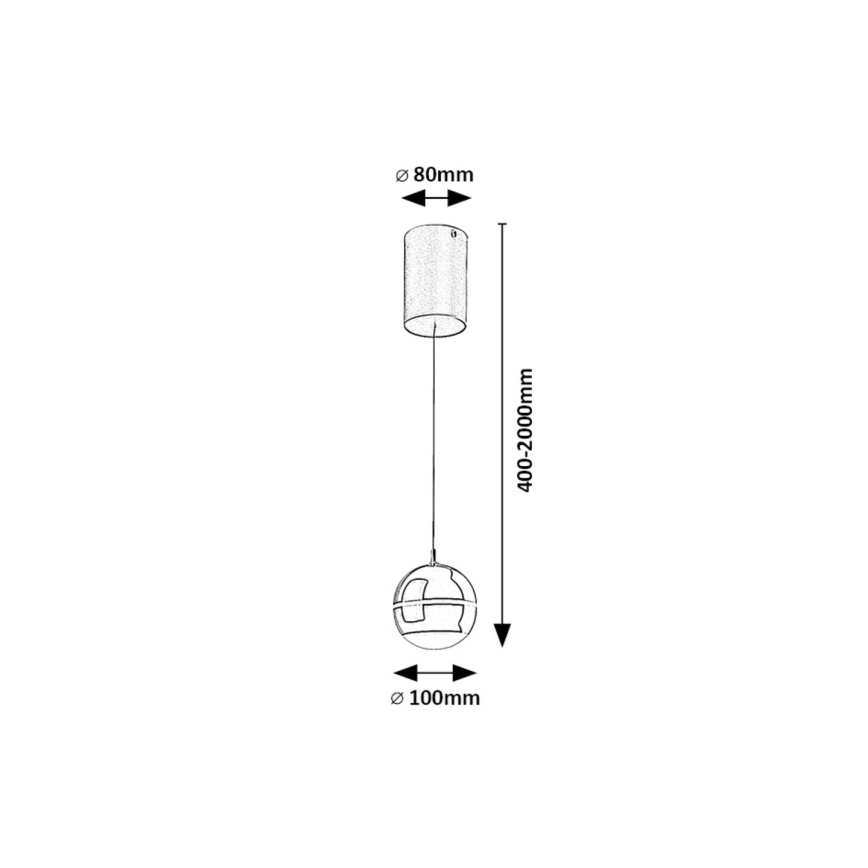 Rabalux - LED Żyrandol na lince LED/6W/230V 4000K