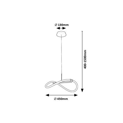 Rabalux - LED Żyrandol na lince LED/15W/230V 4000K
