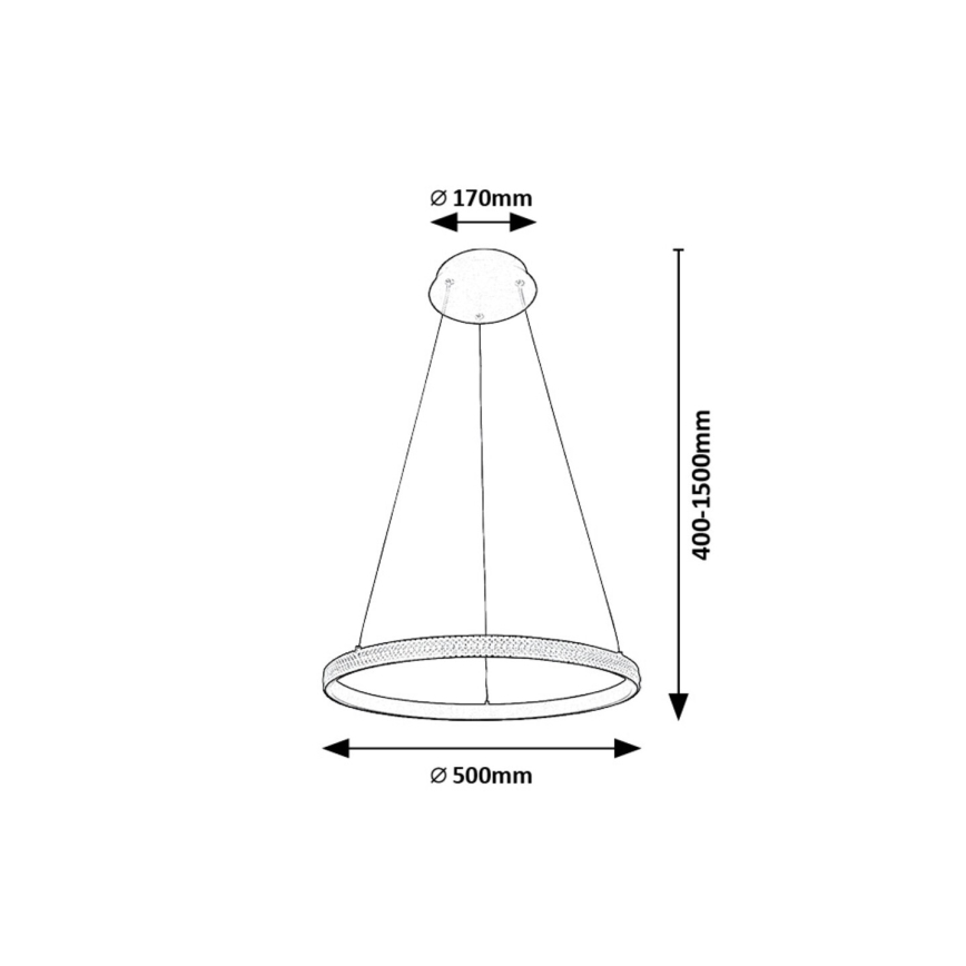 Rabalux - LED Żyrandol na lince LED/32W/230V 3000K