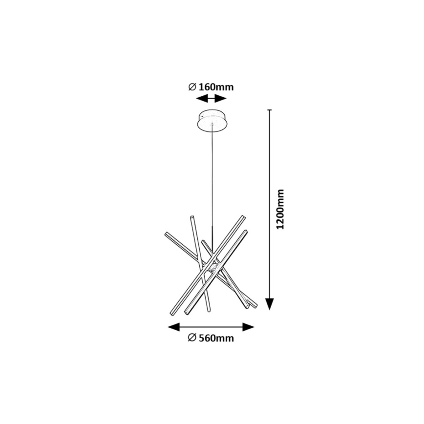 Rabalux - LED Żyrandol na lince LED/48W/230V 4000K