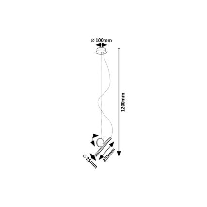 Rabalux - LED Żyrandol na lince LED/3W/230V 3000K
