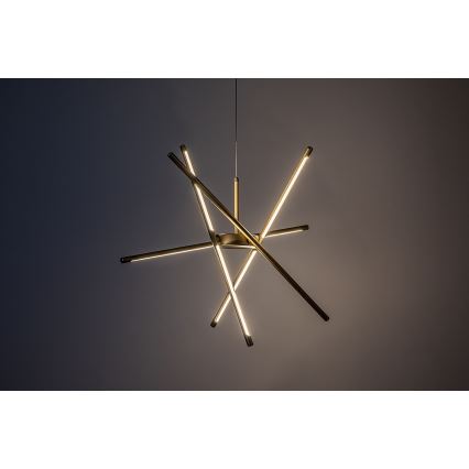 Rabalux - LED Żyrandol na lince LED/40W/230V 3000K złoty