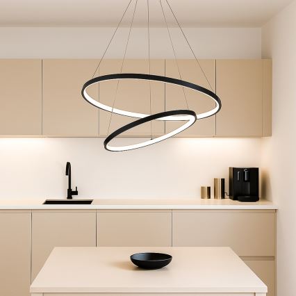 Rabalux - ściemnialny żyrandol LED na linkę LED/75W/230V 3000-6500K + pilot zdalnego sterowania