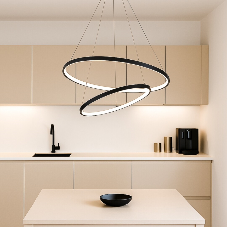 Rabalux - ściemnialny żyrandol LED na linkę LED/75W/230V 3000-6500K + pilot zdalnego sterowania