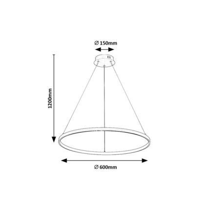 Rabalux - Lampa wisząca na lince LED/55W/230V 3000K