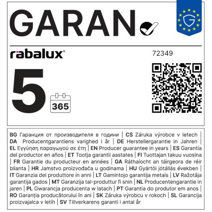 Rabalux - Ściemnialny żyrandol LED na przewodzie LED/90W/230V 3000-6500K + pilot zdalnego sterowania
