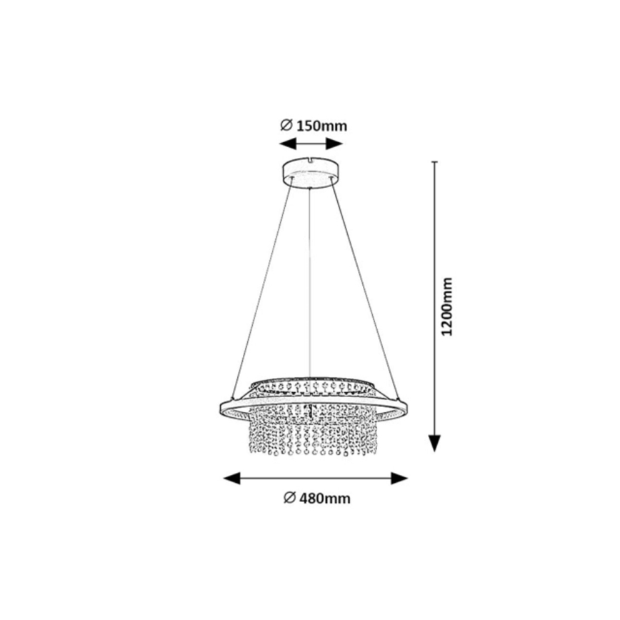 Rabalux - Lampa wisząca LED na lince LED/40W/230V 3000/3500/4000K