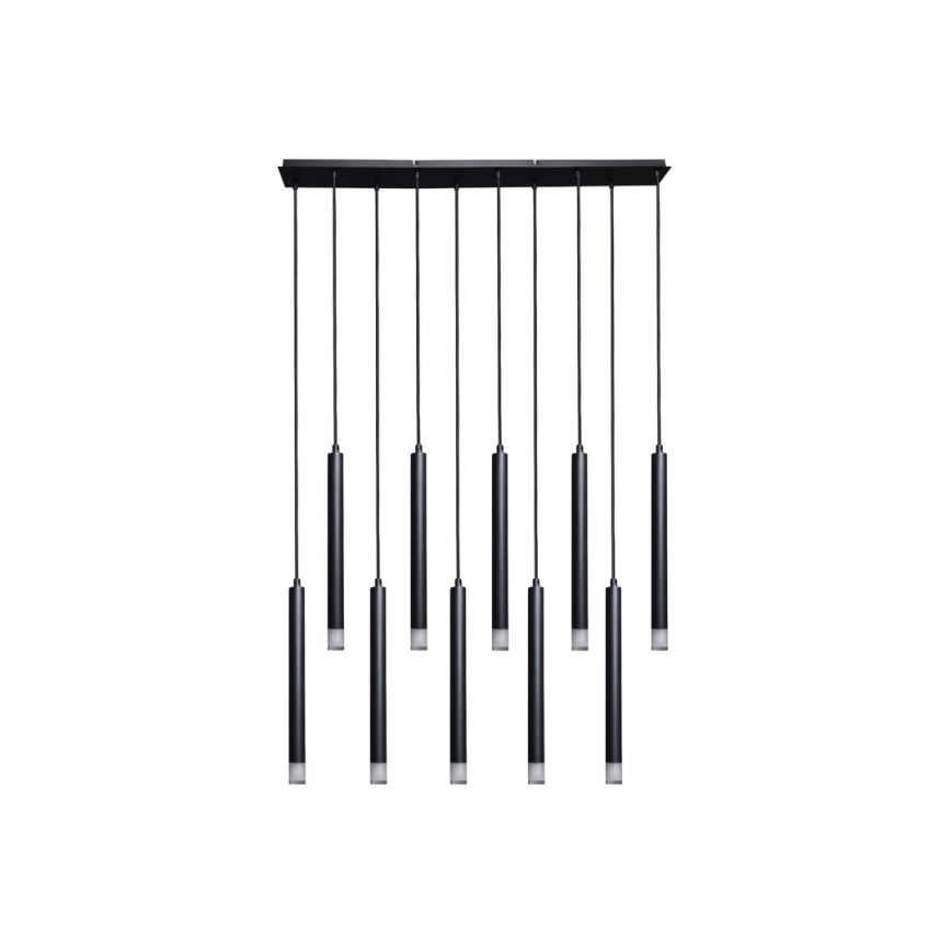 Rabalux - Żyrandol na lince 10xG9/5W/230V czarny