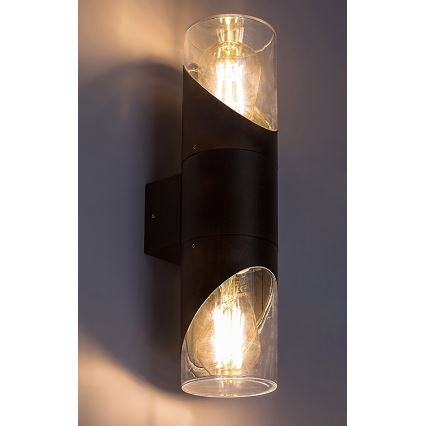 Rabalux - Zewnętrzna lampa ścienna 2xE27/28W/230V IP54