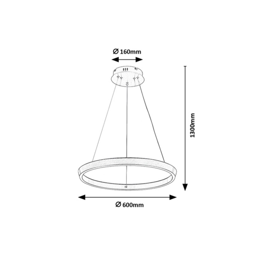Rabalux - LED Ściemnialny żyrandol na lince LED/70W/230V 3000-6500K + zdalne sterowanie