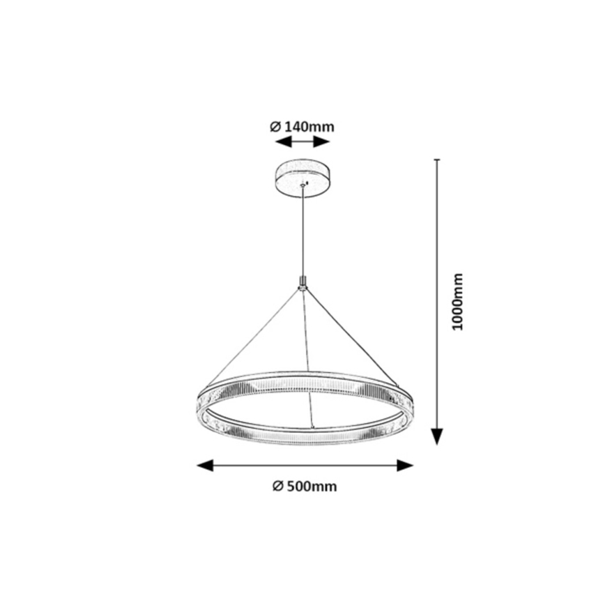 Rabalux - LED ściemnialny żyrandol na lince LED/24W/230V 3000-6500K + pilot zdalnego sterowania