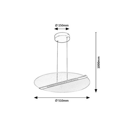 Rabalux - LED żyrandol na lince LED/24W/230V 3000K