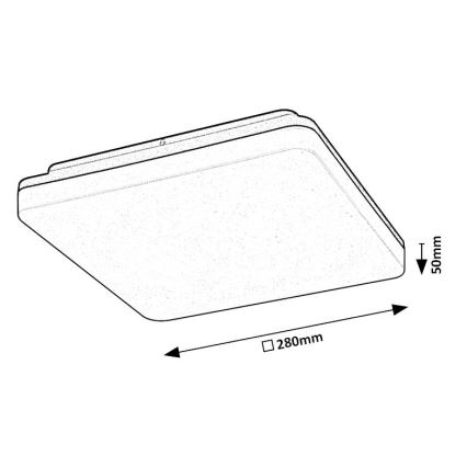 Rabalux - LED sufitowa lampa łazienkowa LED/24W/230V IP54