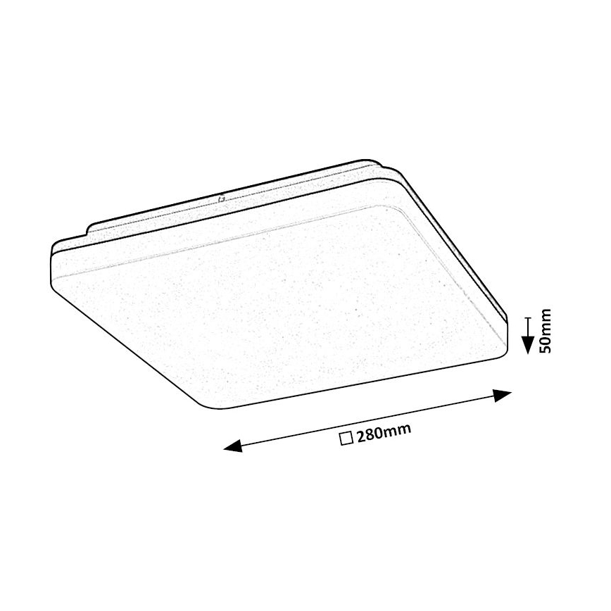 Rabalux - LED sufitowa lampa łazienkowa LED/24W/230V IP54