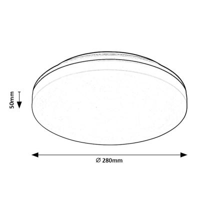 Rabalux - LED Plafon łazienkowy LED/24W/230V IP54