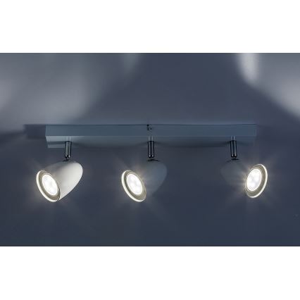 Rabalux - Oświetlenie punktowe 3xGU10/5W/230V białe