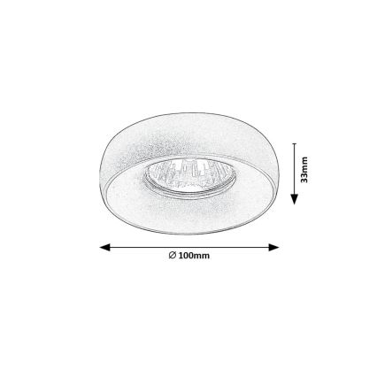 Rabalux - Oprawa sufitowa punktowa 2w1 1xGU10/25W/230V