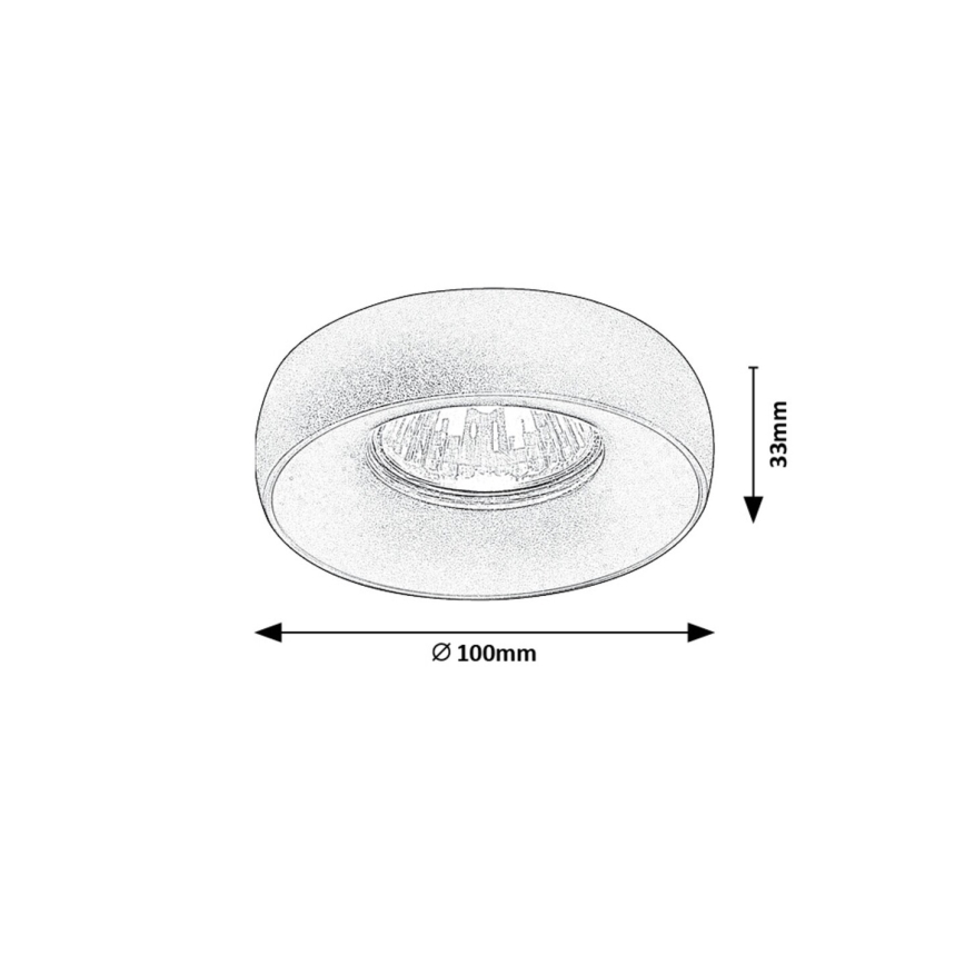 Rabalux - Oprawa sufitowa punktowa 2w1 1xGU10/25W/230V