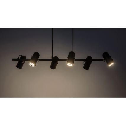 Rabalux - Żyrandol na lince 6xGU10/25W/230V