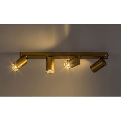 Rabalux - Oświetlenie punktowe 4xGU10/5W/230V złoty