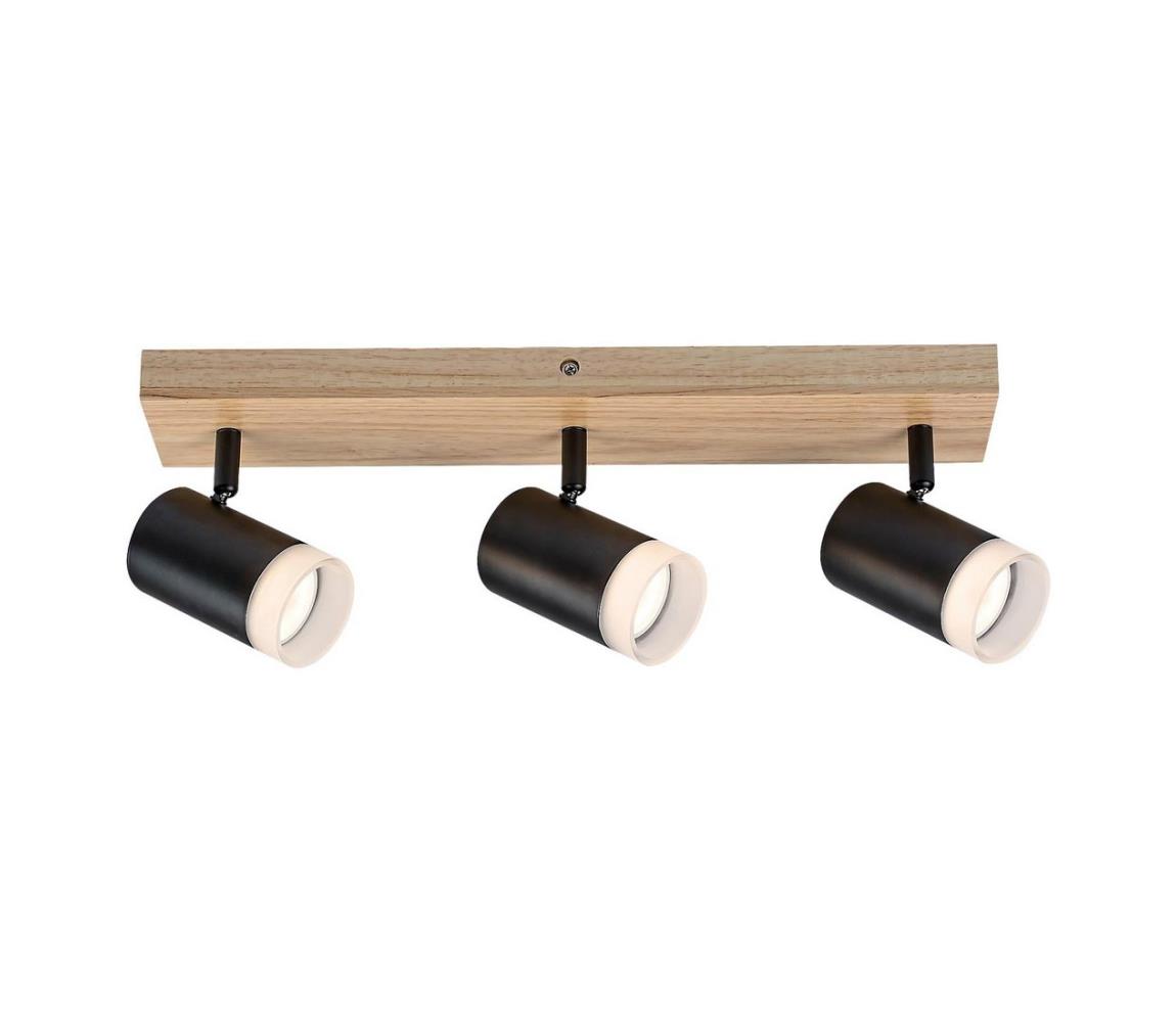 Rabalux 73123 - Oświetlenie punktowe sufitowe TORAS 3xGU10/5W/230V dąb
