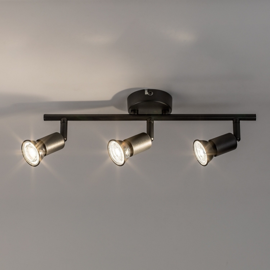 Rabalux - Lampa punktowa 3xGU10/25W/230V czarna