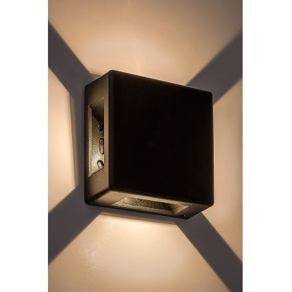 Rabalux - LED Kinkiet zewnętrzny LED/6W/230V IP54 czarny