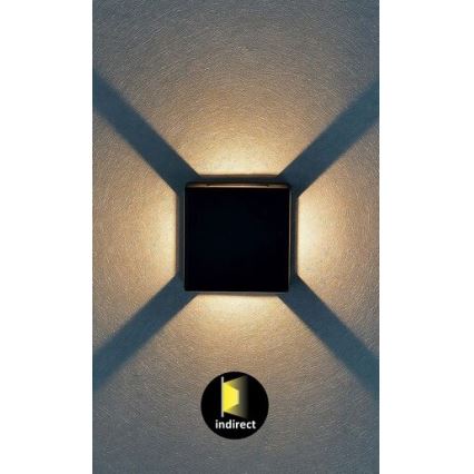 Rabalux - LED Kinkiet zewnętrzny LED/6W/230V IP54 czarny