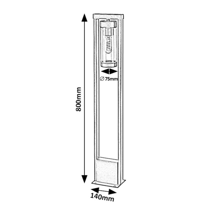 Rabalux - Lampa zewnętrzna 1xE27/12W/230V IP44