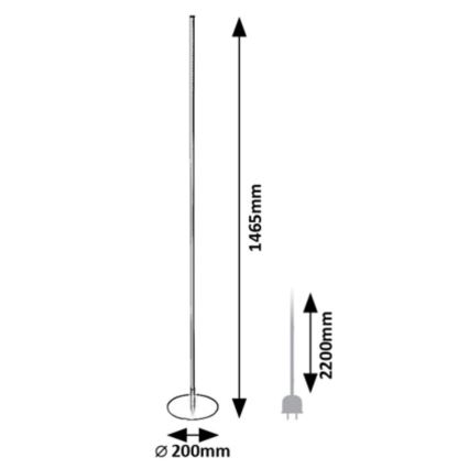 Rabalux - LED Lampa podłogowa LED/18W/230V 3000K