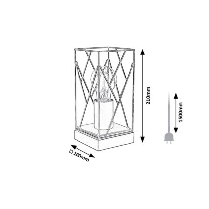 Rabalux - Lampa stołowa 1xE27/40W/230V