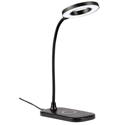 Rabalux - LED Ściemnialna dotykowa lampa stołowa z ładowaniem bezprzewodowym LED/5W/5V 2700-6000K czarne