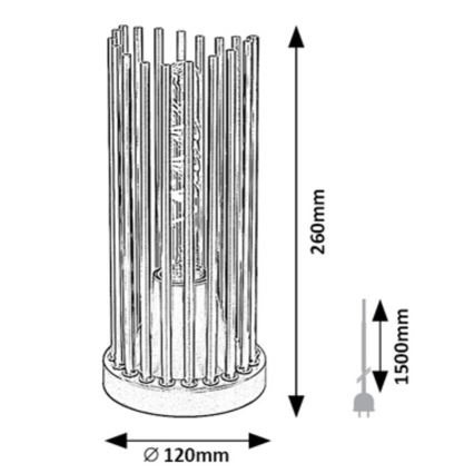 Rabalux - Lampa stołowa 1xE27/40W/230V