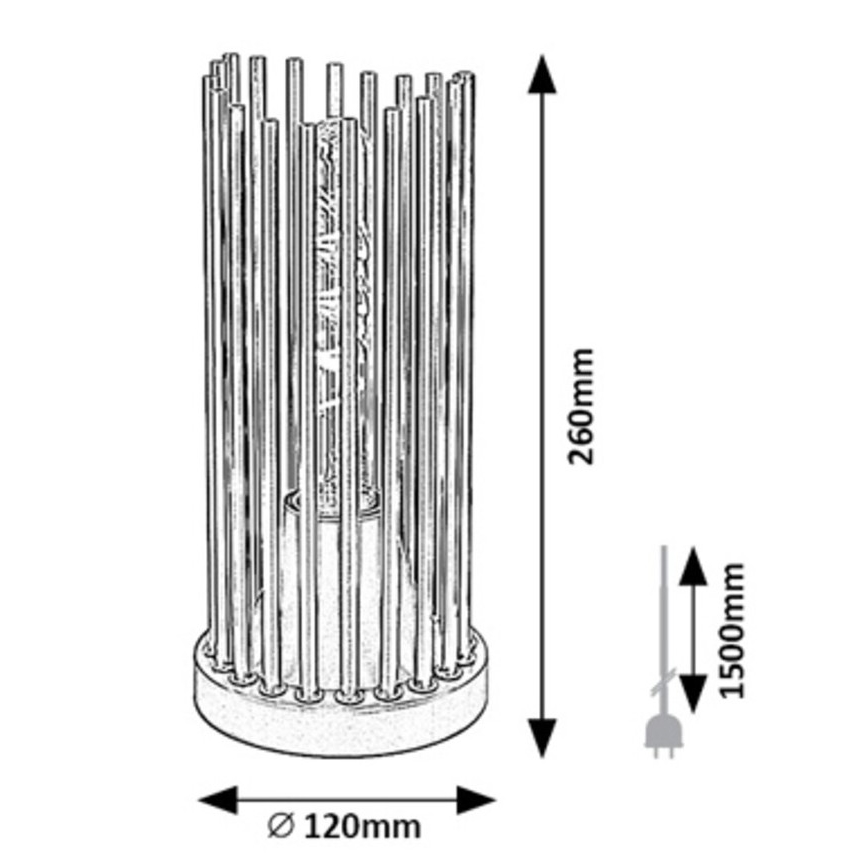 Rabalux - Lampa stołowa 1xE27/40W/230V
