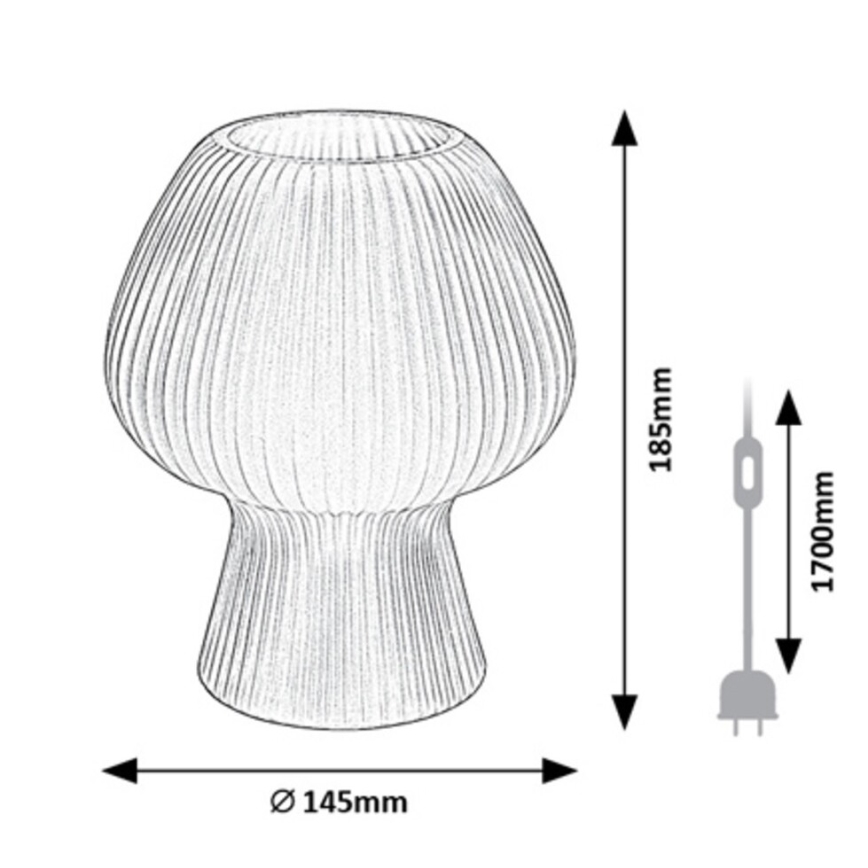 Rabalux - Lampa stołowa 1xE14/60W/230V szare