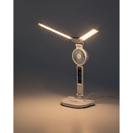 Rabalux - ściemnialna lampa stołowa LED z wentylatorem LED/7W/5V 3000/4000/6500K