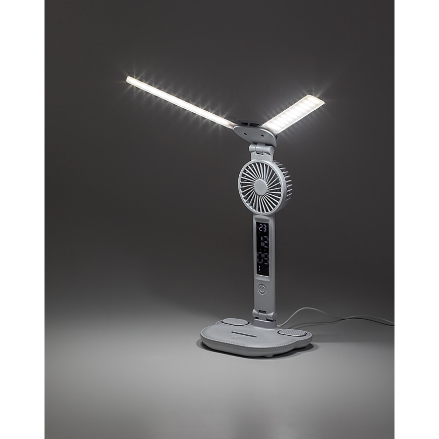 Rabalux - ściemnialna lampa stołowa LED z wentylatorem LED/7W/5V 3000/4000/6500K