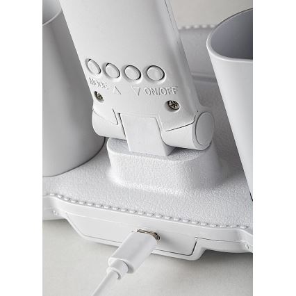 Rabalux - ściemniana lampka biurkowa LED z wentylatorem i wyświetlaczem LED/7W/5V 3000/4000/6500K
