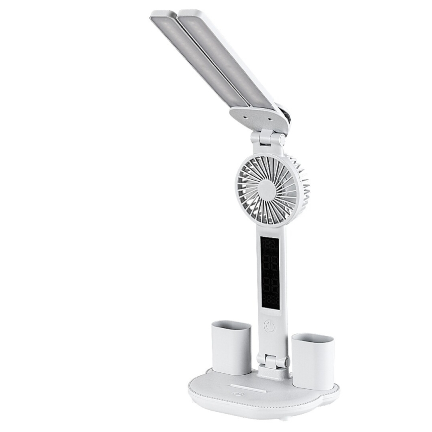 Rabalux - ściemniana lampka biurkowa LED z wentylatorem i wyświetlaczem LED/7W/5V 3000/4000/6500K