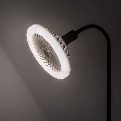 Rabalux - LED ściemnialna lampa stojąca z wentylatorem 1xE27/16W/230V 3000-6500K