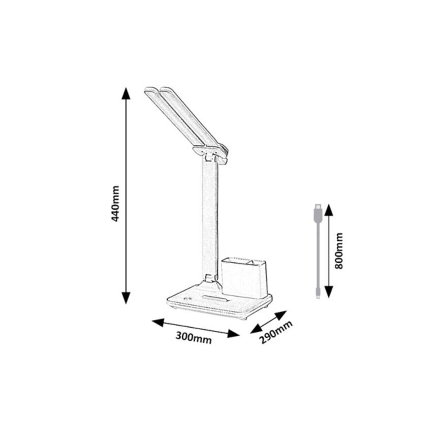 Rabalux - ściemniana dotykowa lampka stołowa LED/5W/5V 3000/4000/6500K