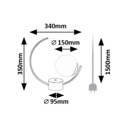 Rabalux - Lampa stołowa 1xE14/25W/230V