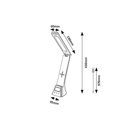 Rabalux - LED ściemniana dotykowa lampa stołowa LED/6W/5V 3000/4000/6500K