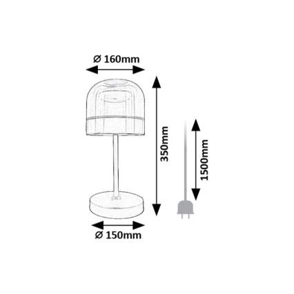 Rabalux - LED Lampa stołowa ściemnialna LED/13W/230V 3000/4000/6000K
