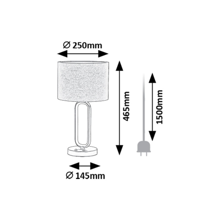 Rabalux - LED Lampa stołowa 1xE27/60W/230V + LED/8W