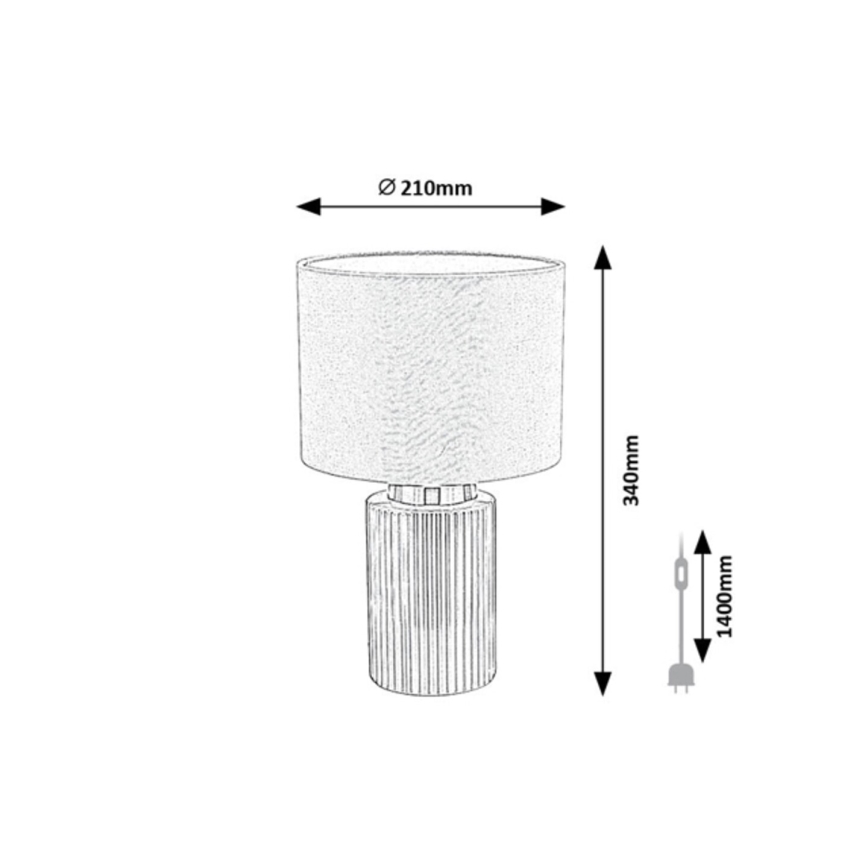Rabalux - Lampa stołowa 1xE14/40W/230V szara