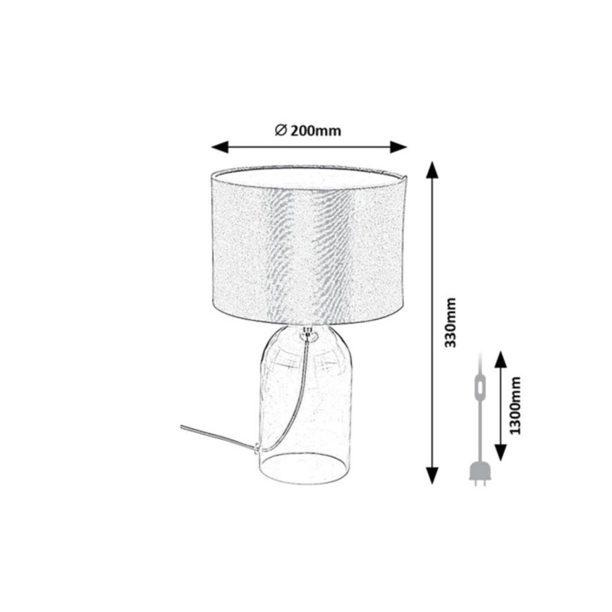 Rabalux - Lampka stołowa 1xE14/40W/230V śr. 20 cm